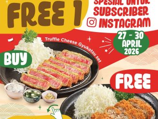 Promo Kimukatsu Spesial Subscriber Buy 1 Free 1 gratis Chicken Katsu untuk subscriber Instagram aktif