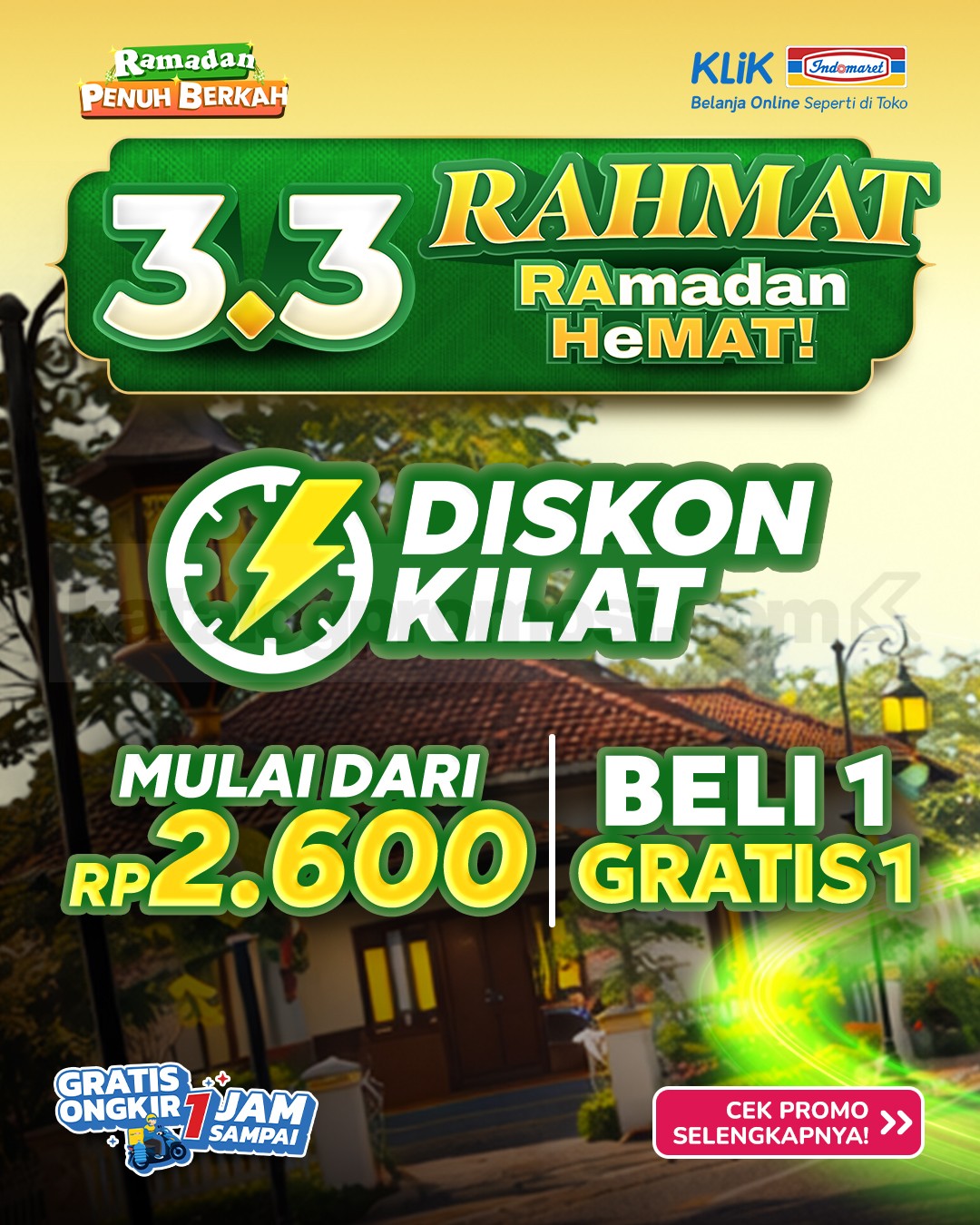 Promo KLIK INDOMARET Double Date 3.3 Diskon Kilat Promo KLIK INDOMARET Double Date 3.3 Diskon Kilat 1