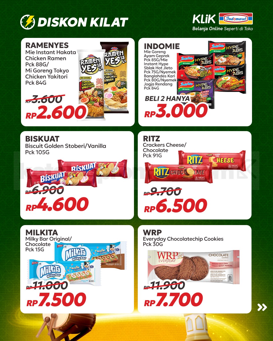Promo KLIK INDOMARET Double Date 3.3 Diskon Kilat Promo KLIK INDOMARET Double Date 3.3 Diskon Kilat 3