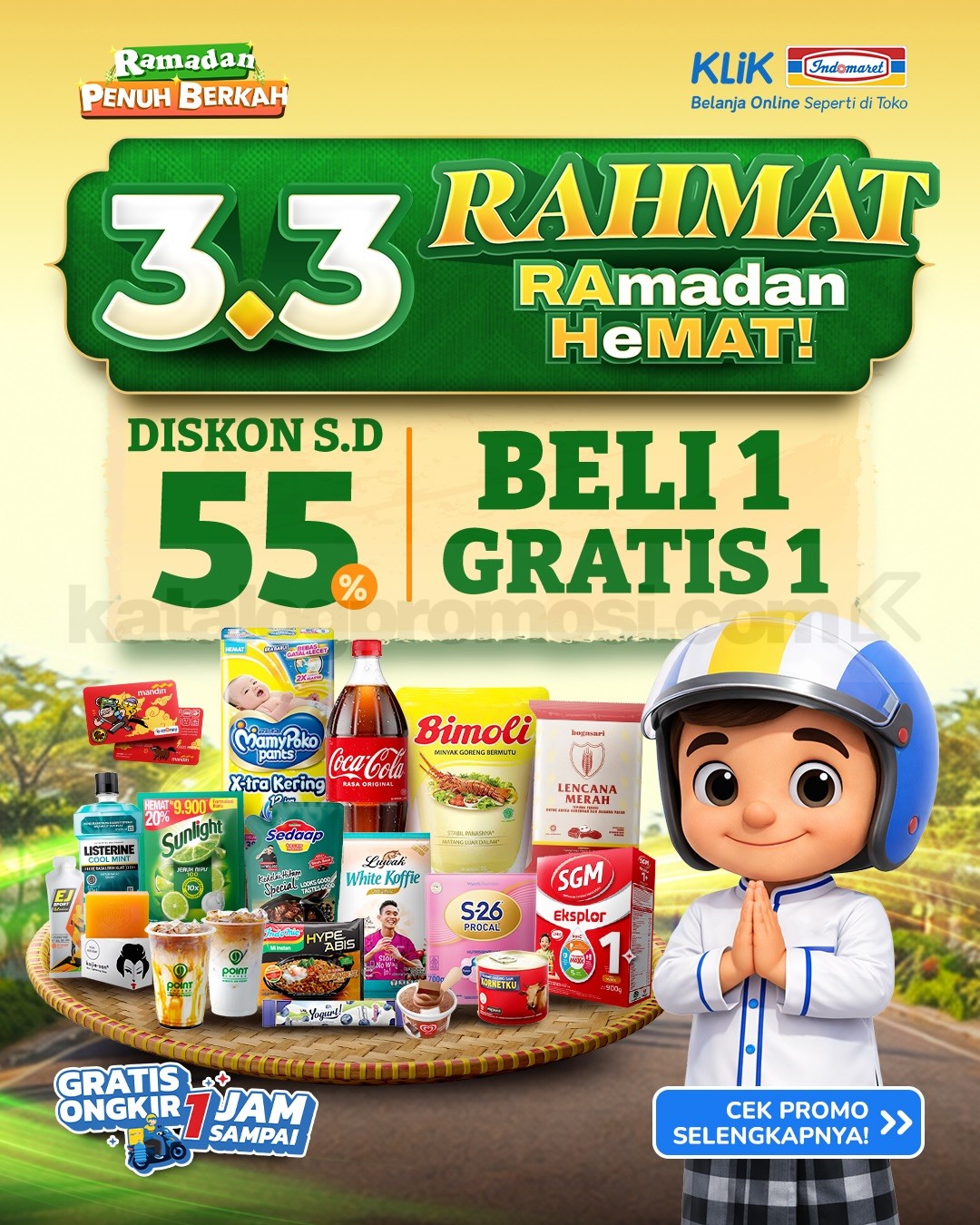 Promo KLIK INDOMARET Double Date 3.3 Diskon Kilat Promo KLIK INDOMARET Double Date 3.3 Diskon Kilat 10