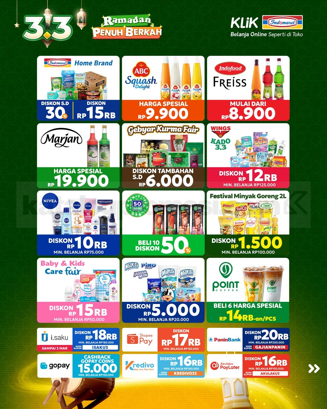 Promo KLIK INDOMARET Double Date 3.3 Diskon Kilat Promo KLIK INDOMARET Double Date 3.3 Diskon Kilat 11