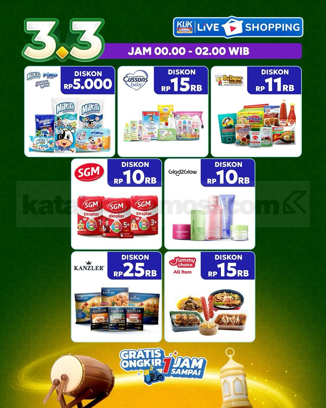 Promo KLIK INDOMARET Double Date 3.3 Diskon Kilat Promo KLIK INDOMARET Double Date 3.3 Diskon Kilat 15