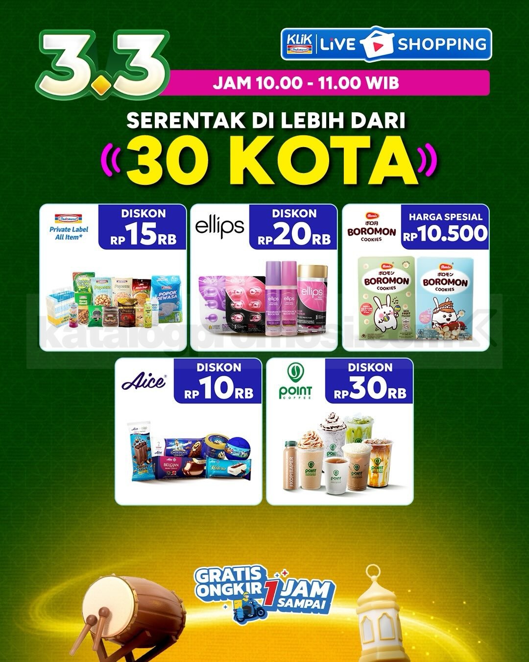 Promo KLIK INDOMARET Double Date 3.3 Diskon Kilat Promo KLIK INDOMARET Double Date 3.3 Diskon Kilat 20