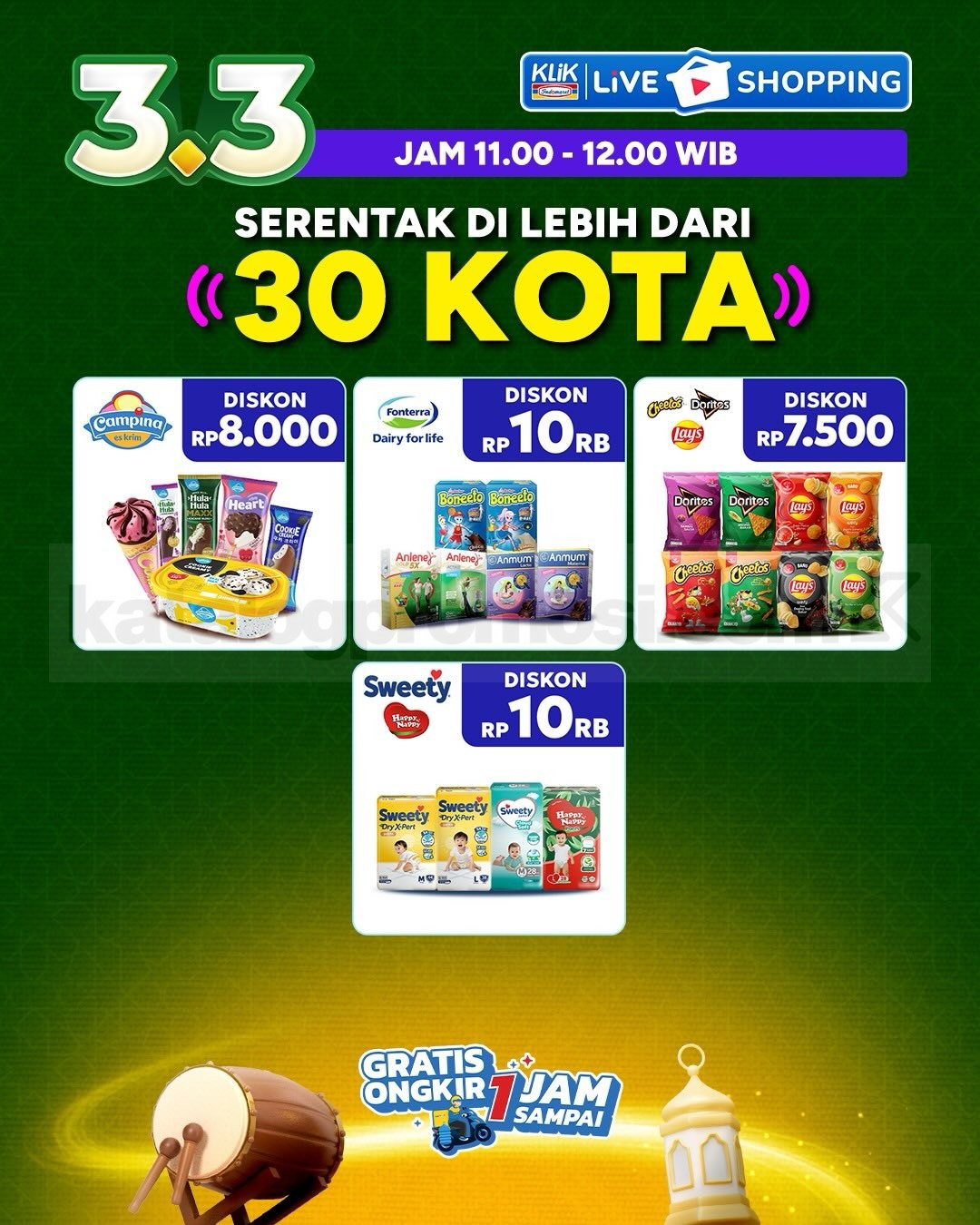 Promo KLIK INDOMARET Double Date 3.3 Diskon Kilat Promo KLIK INDOMARET Double Date 3.3 Diskon Kilat 21