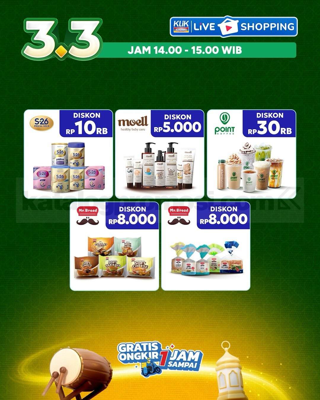 Promo KLIK INDOMARET Double Date 3.3 Diskon Kilat Promo KLIK INDOMARET Double Date 3.3 Diskon Kilat 24