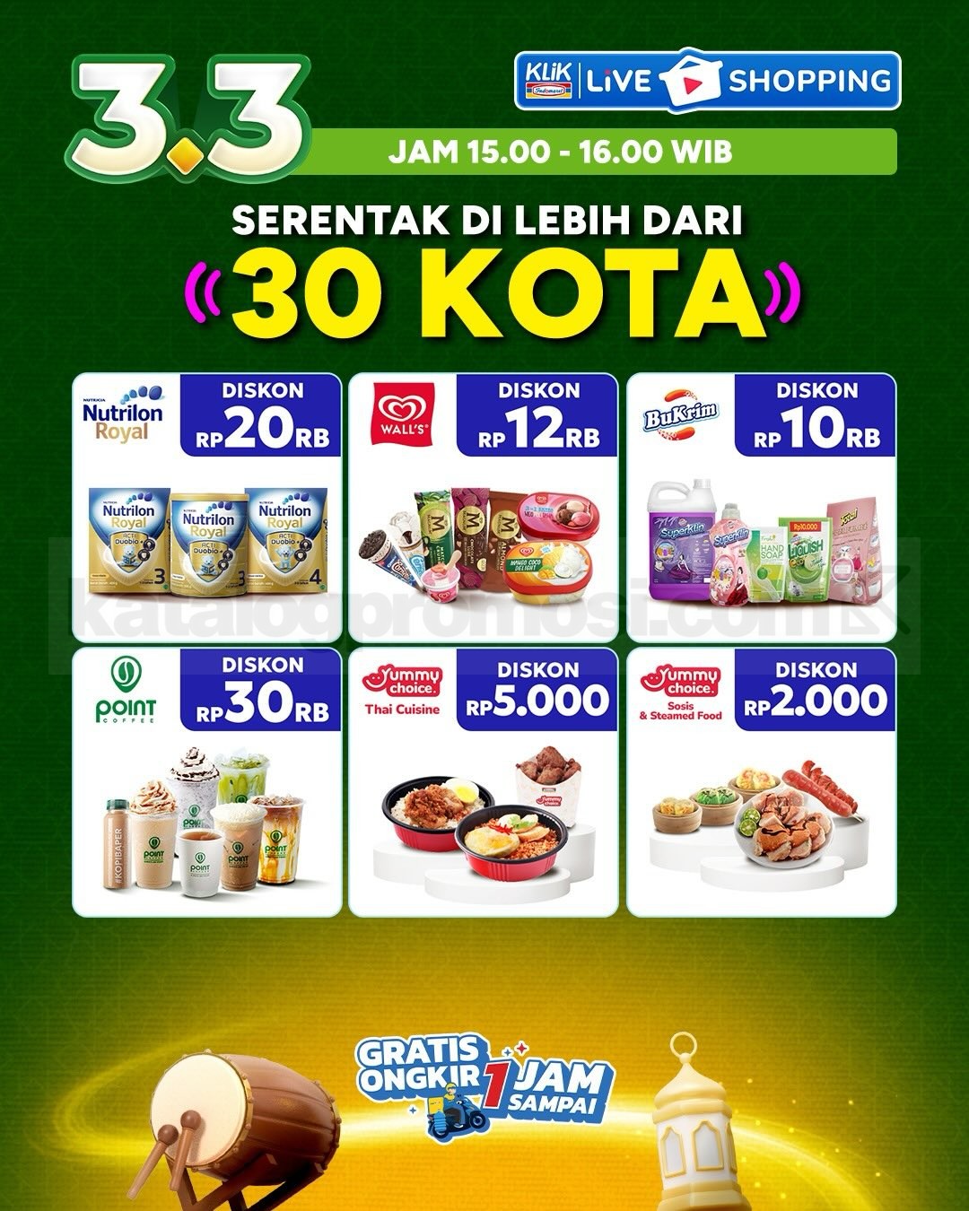 Promo KLIK INDOMARET Double Date 3.3 Diskon Kilat Promo KLIK INDOMARET Double Date 3.3 Diskon Kilat 25