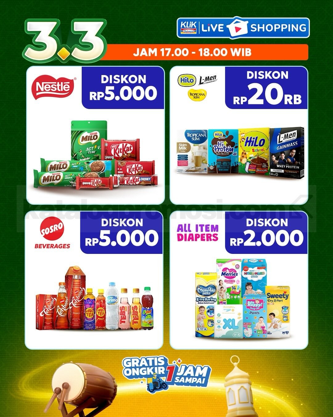 Promo KLIK INDOMARET Double Date 3.3 Diskon Kilat Promo KLIK INDOMARET Double Date 3.3 Diskon Kilat 27