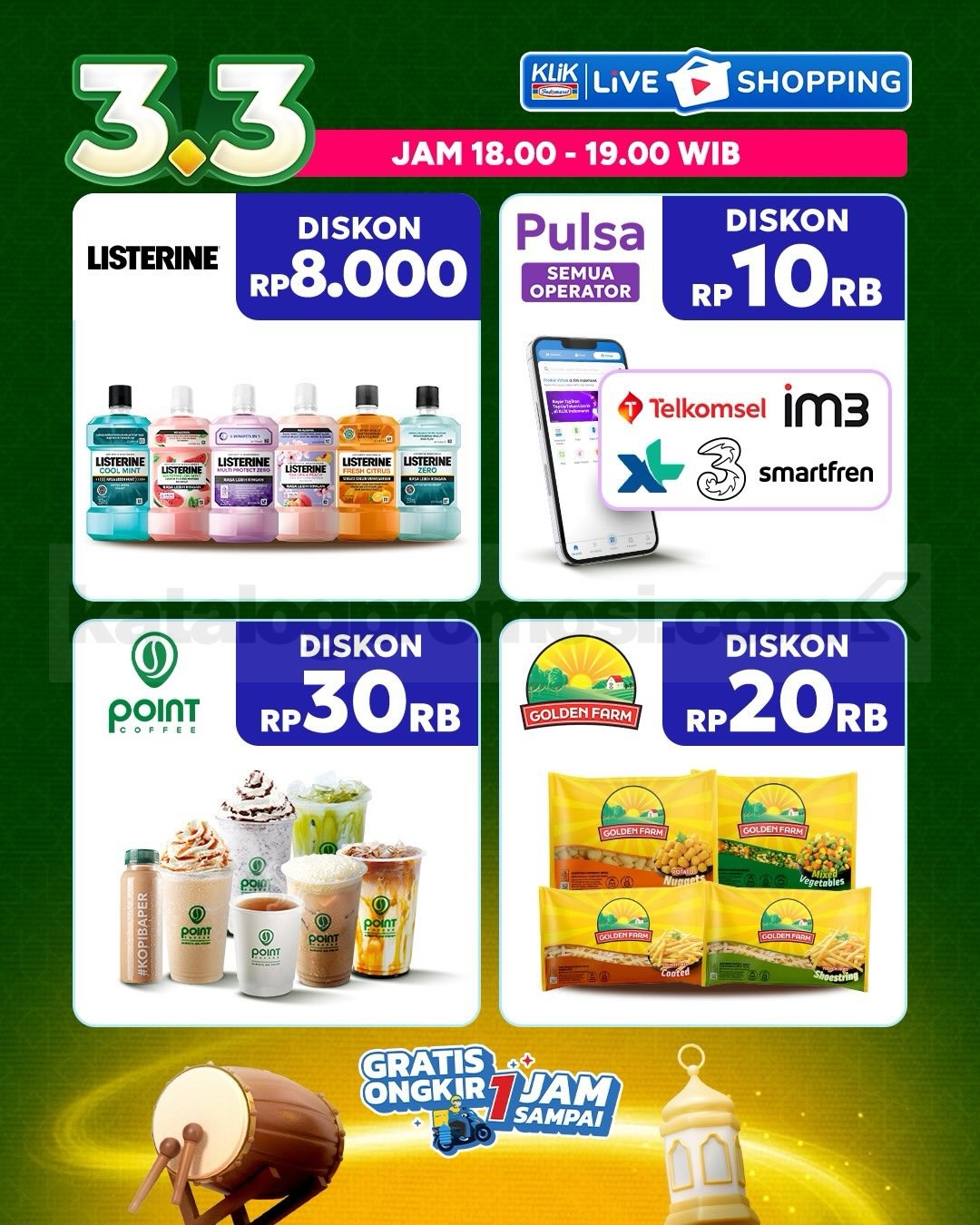 Promo KLIK INDOMARET Double Date 3.3 Diskon Kilat Promo KLIK INDOMARET Double Date 3.3 Diskon Kilat 28