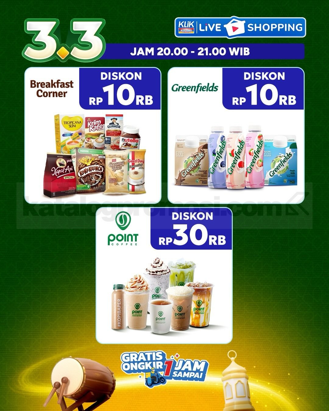 Promo KLIK INDOMARET Double Date 3.3 Diskon Kilat Promo KLIK INDOMARET Double Date 3.3 Diskon Kilat 30