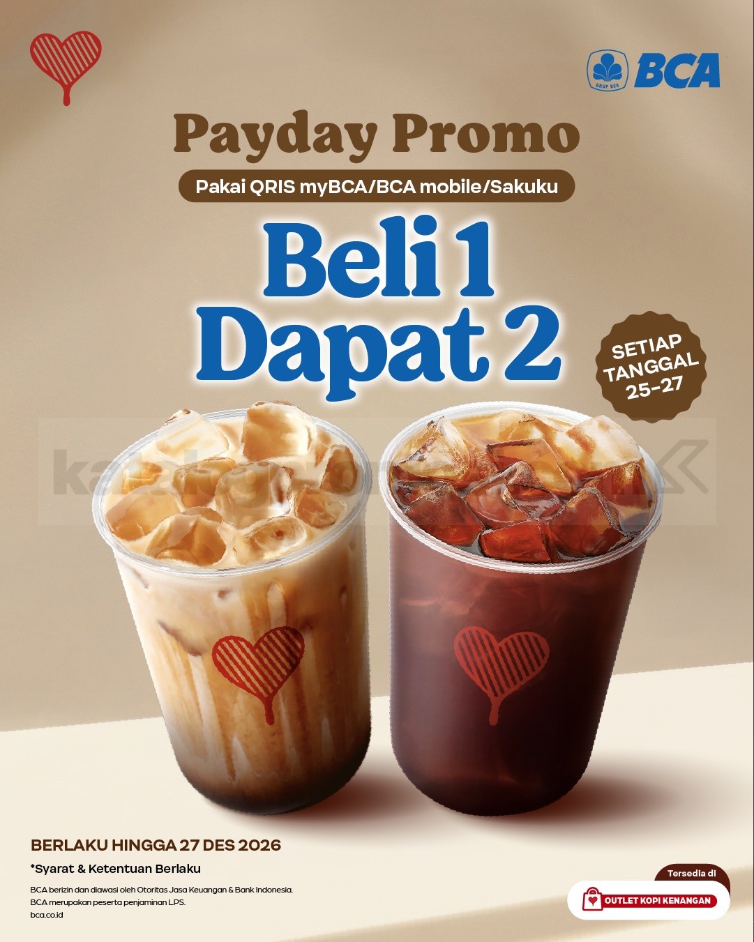 Promo Kopi Kenangan Payday Cashback hingga 65%