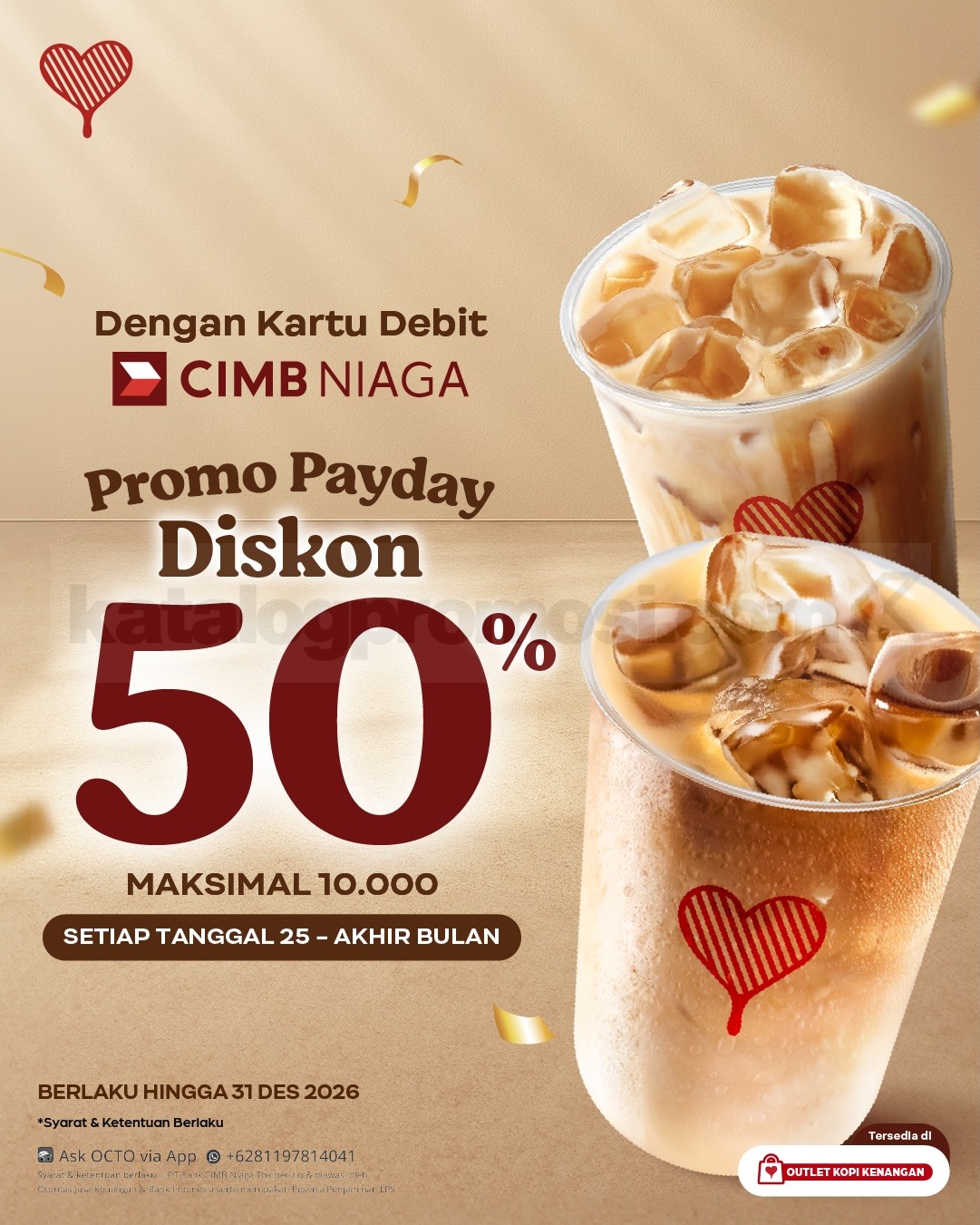 Promo Kopi Kenangan Payday Cashback hingga 65%