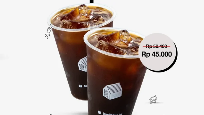 Promo Kopi Nako Beli 1 Dapat 2 Ice Americano Rp. 45.000 via GoFood dan GrabFood periode Juni-Juli 2026