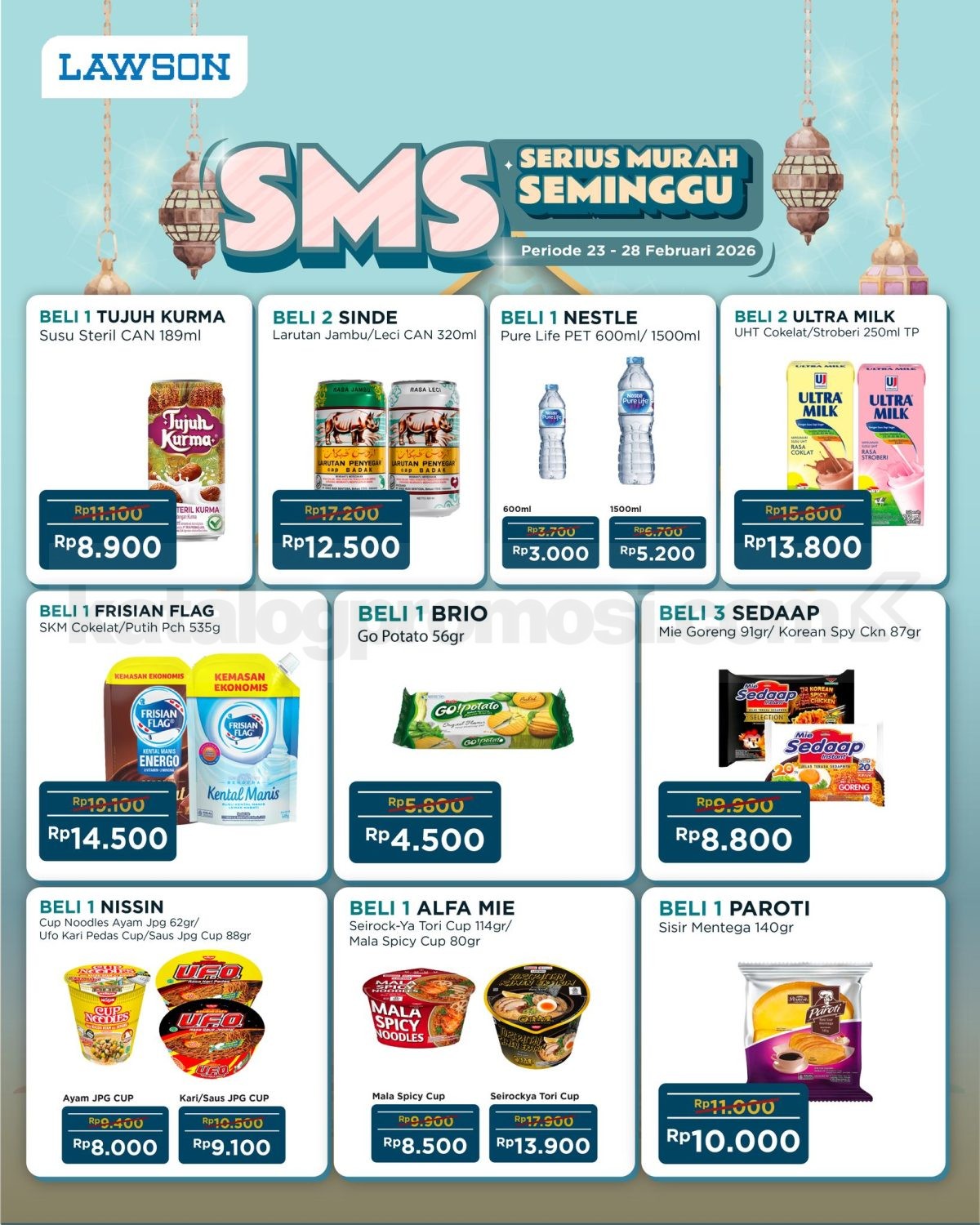 Promo Lawson SMS Serius Murah Seminggu 23-28 Februari 2026 Promo Lawson SMS Serius Murah Seminggu mulai Rp. 3.000 periode 23 - 28 Februari 2026