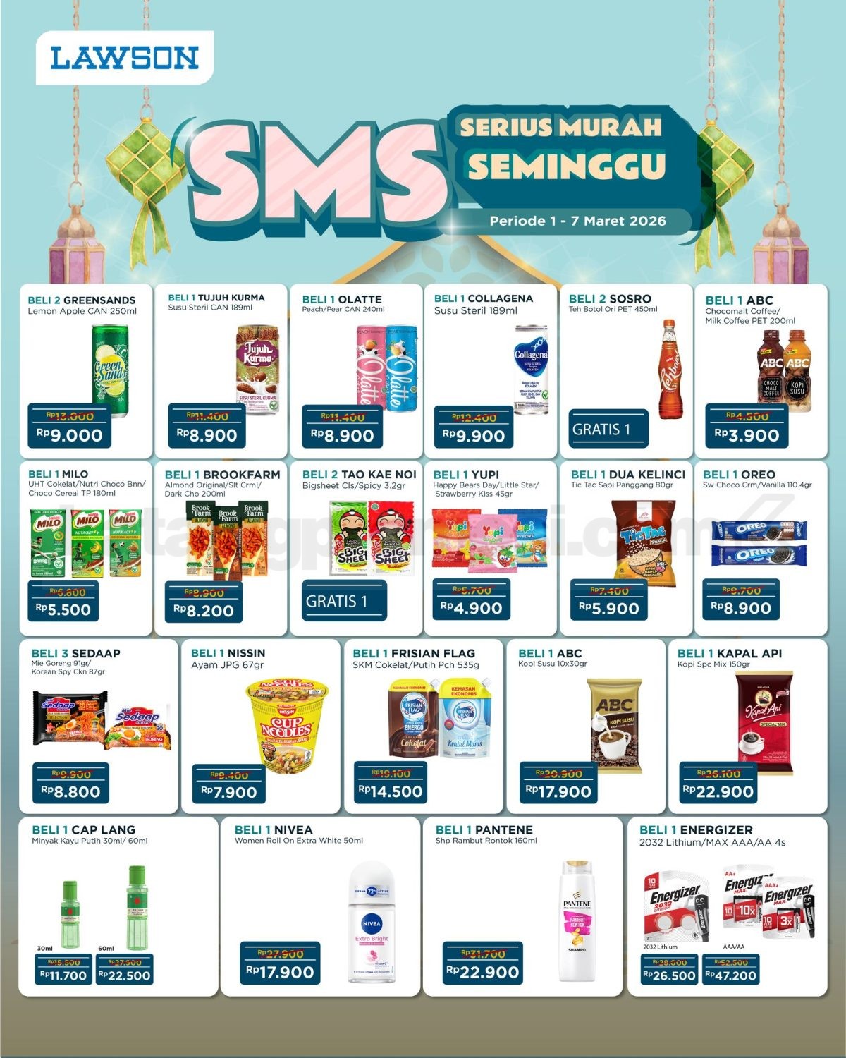 Promo Lawson SMS Serius Murah Seminggu 1-7 Maret 2026 Promo Lawson SMS Serius Murah Seminggu mulai Rp. 3.900 periode 1 Maret 2026 - 7 Maret 2026