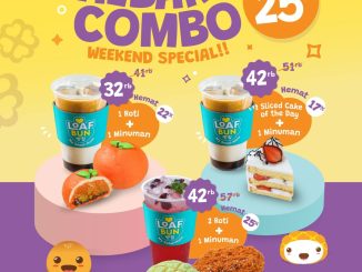 Promo Loaf Bun Daebak Combo Diskon hingga 25% bundling roti dan minuman