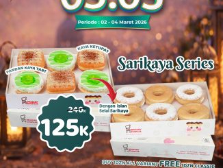 Promo Mister Donut Ramadhan Super Deal Beli 1 Gratis 1 Rp. 125.000 periode 2 Maret 2026 - 4 Maret 2026