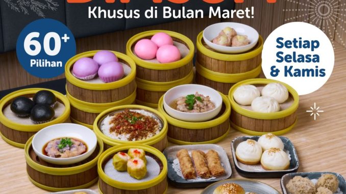 Promo Ocean 8 Buy 1 Free 1 Dimsum dengan 60+ pilihan dimsum di Lippo Mall Puri