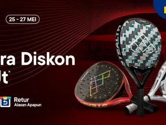 Promo Padelnesia Payday diskon hingga Rp. 1 juta untuk raket padel original di Blibli