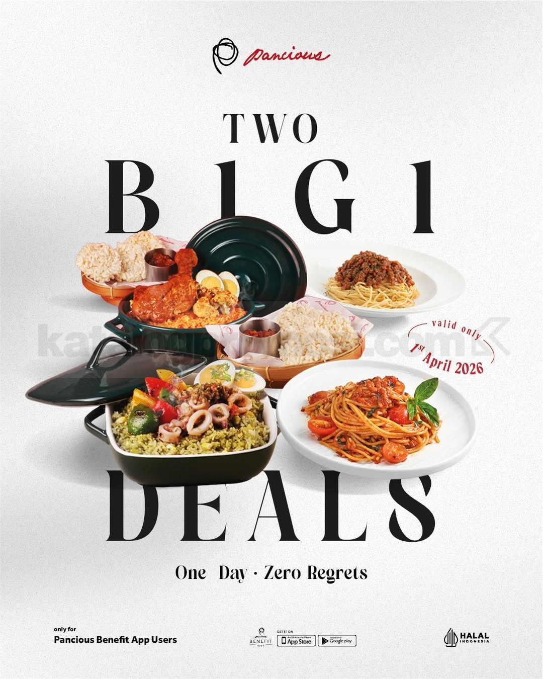 Promo Pancious Two Buy 1 Get 1 Deals Promo Pancious Two Buy 1 Get 1 Deals menu nasi dan pasta gratis 1