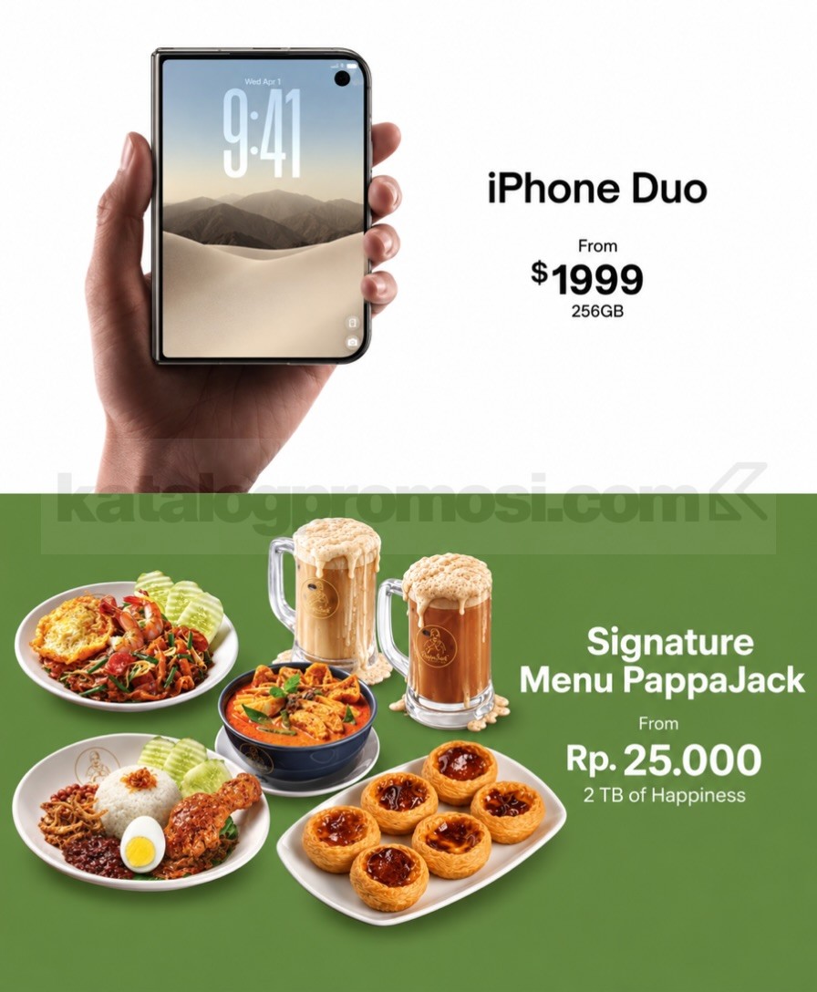 Promo PappaJack Signature Menu Mulai Rp25.000 Promo PappaJack Signature Menu mulai Rp25.000 dengan Nasi Lemak, Curry Laksa, minuman creamy dan Portuguese Tart.