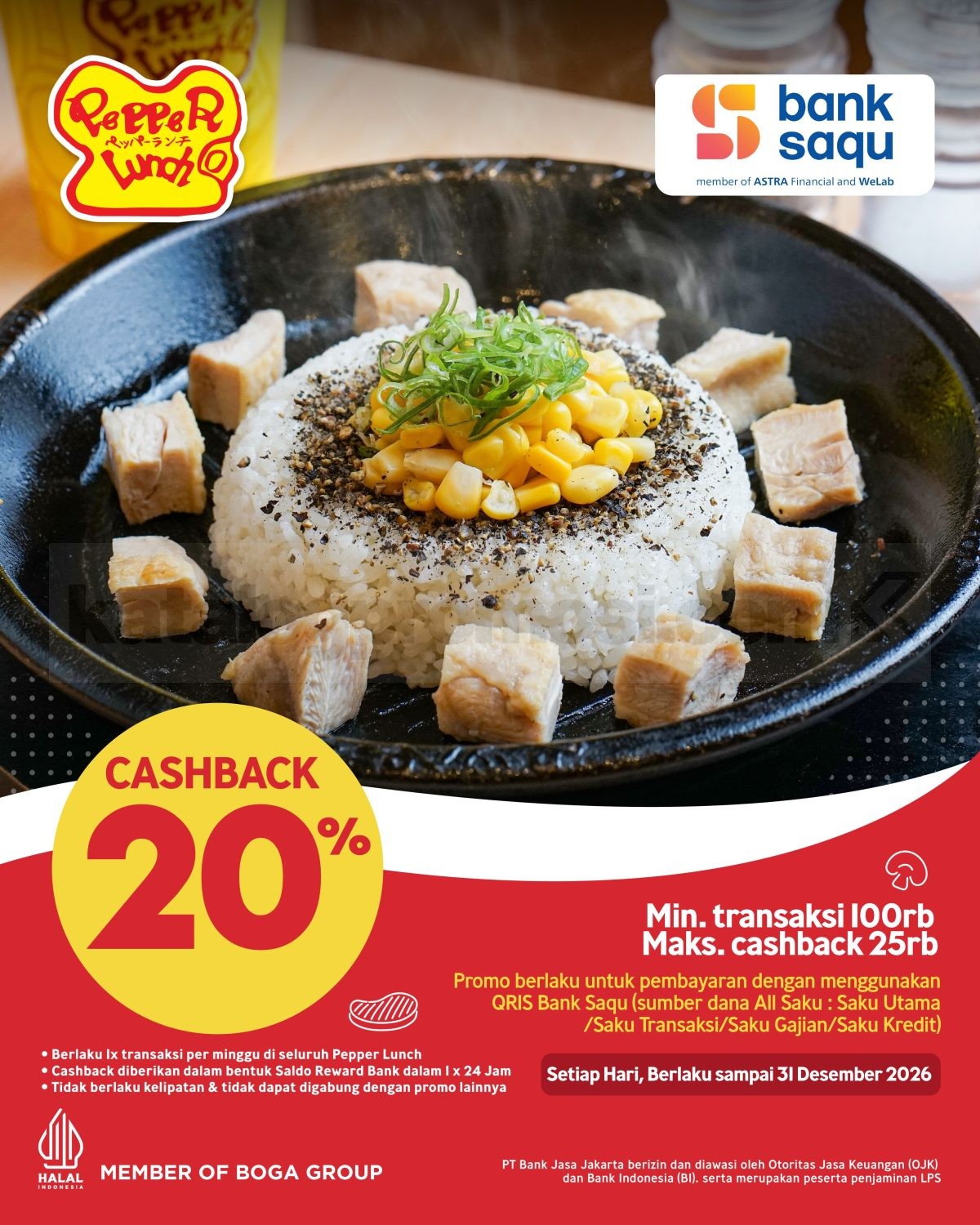 Promo Pepper Lunch Diskon Bank hingga 50% Promo Pepper Lunch Diskon Bank hingga 50% 12