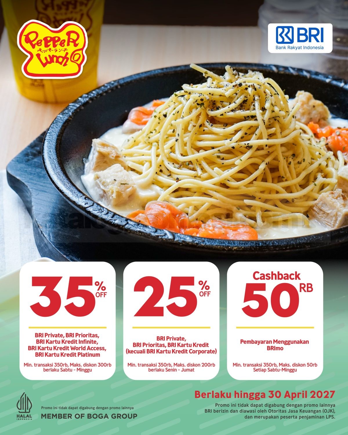 Promo Pepper Lunch Diskon Bank hingga 50% Promo Pepper Lunch Diskon Bank hingga 50% 2