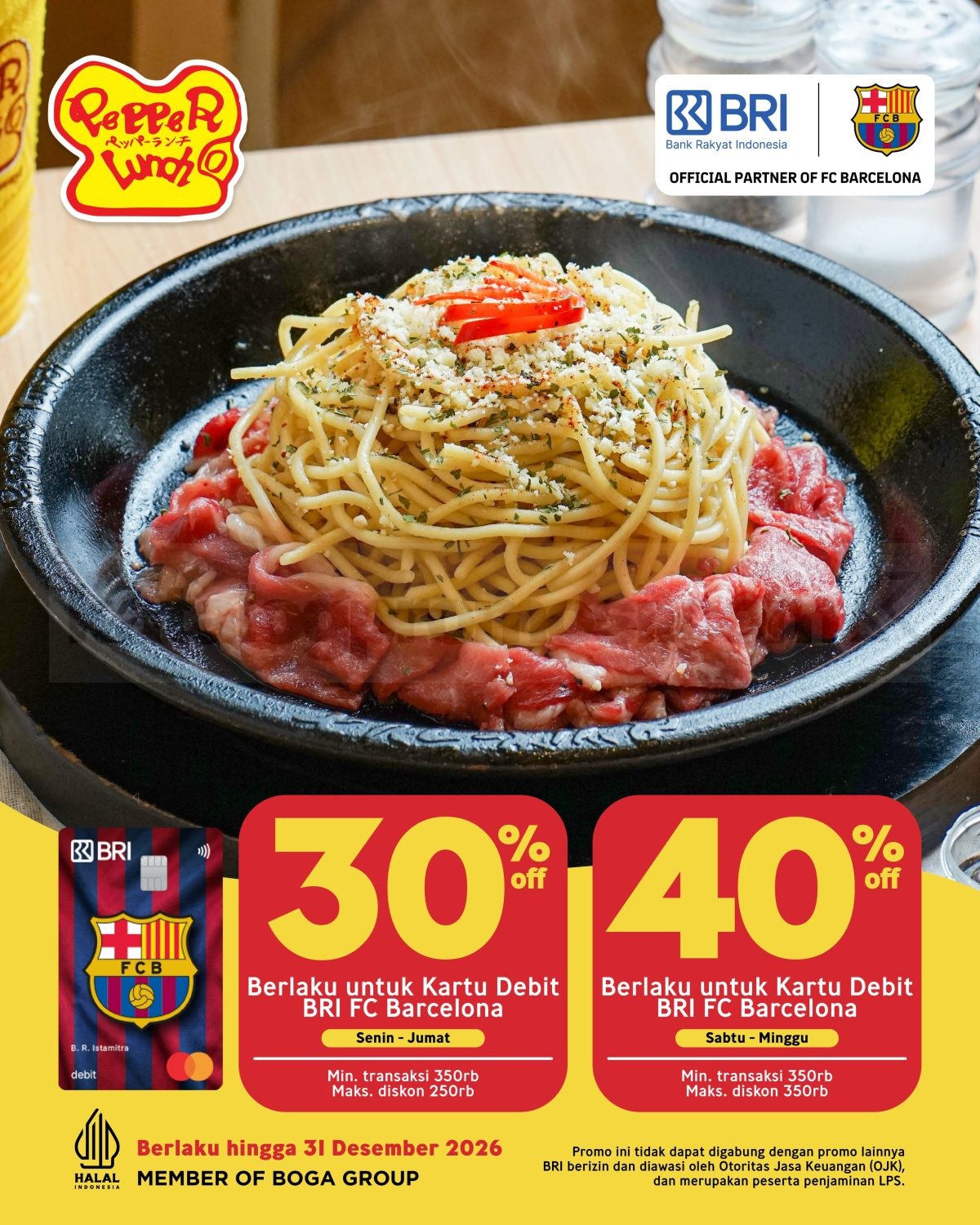 Promo Pepper Lunch Diskon Bank hingga 50% Promo Pepper Lunch Diskon Bank hingga 50% 3