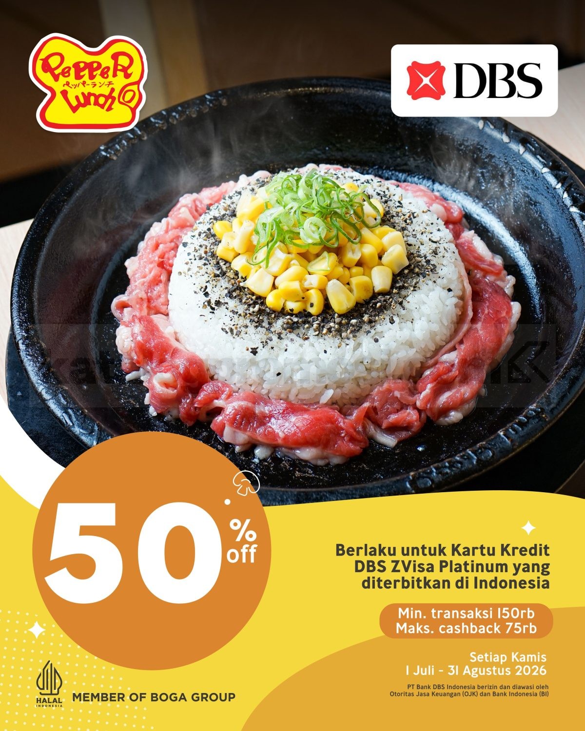 Promo Pepper Lunch Diskon Bank hingga 50% Promo Pepper Lunch Diskon Bank hingga 50% 7