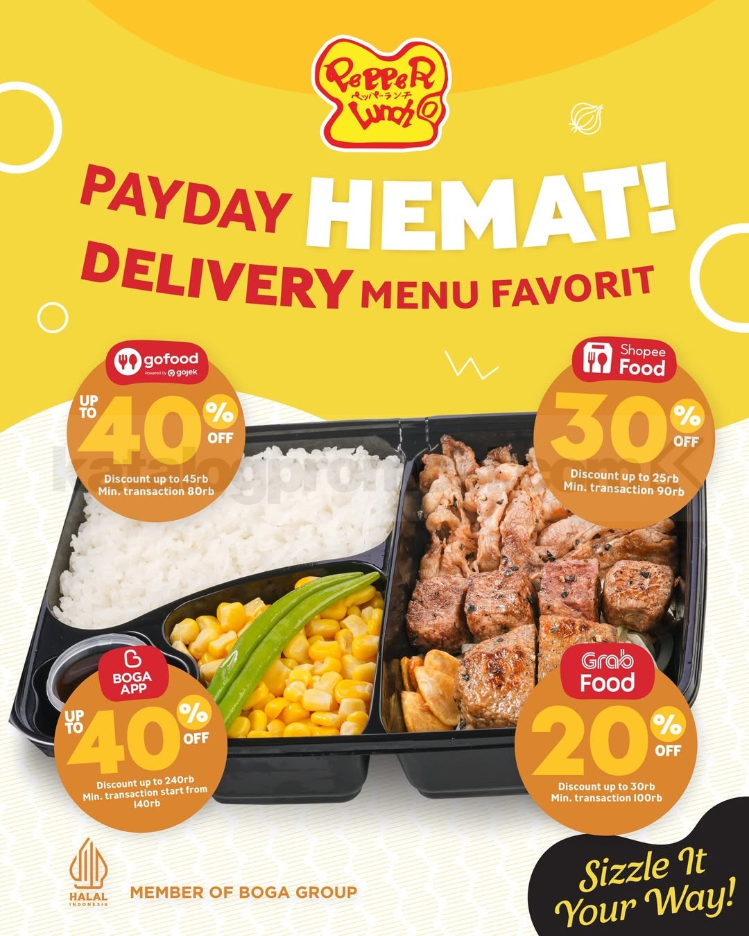 Promo Pepper Lunch Payday Hemat Diskon Hingga 40% Promo Pepper Lunch Payday Hemat Diskon Hingga 40% delivery berbagai aplikasi