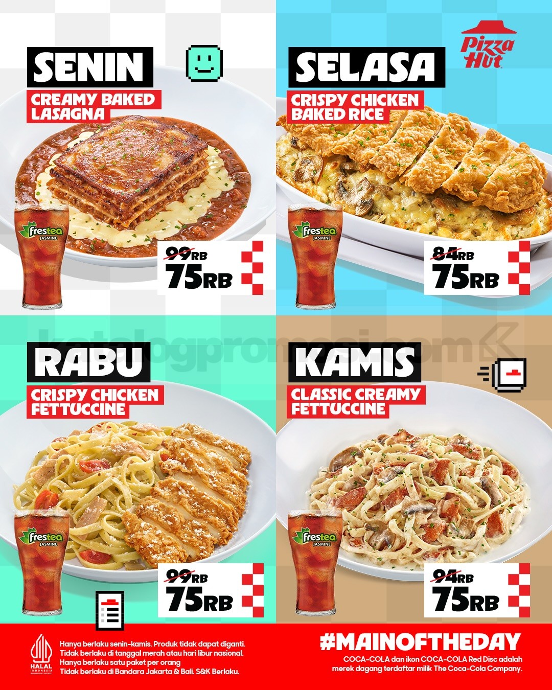 Promo Pizza Hut Main Of The Day Rp. 75.000 Promo Pizza Hut Main Of The Day Rp. 75.000 1