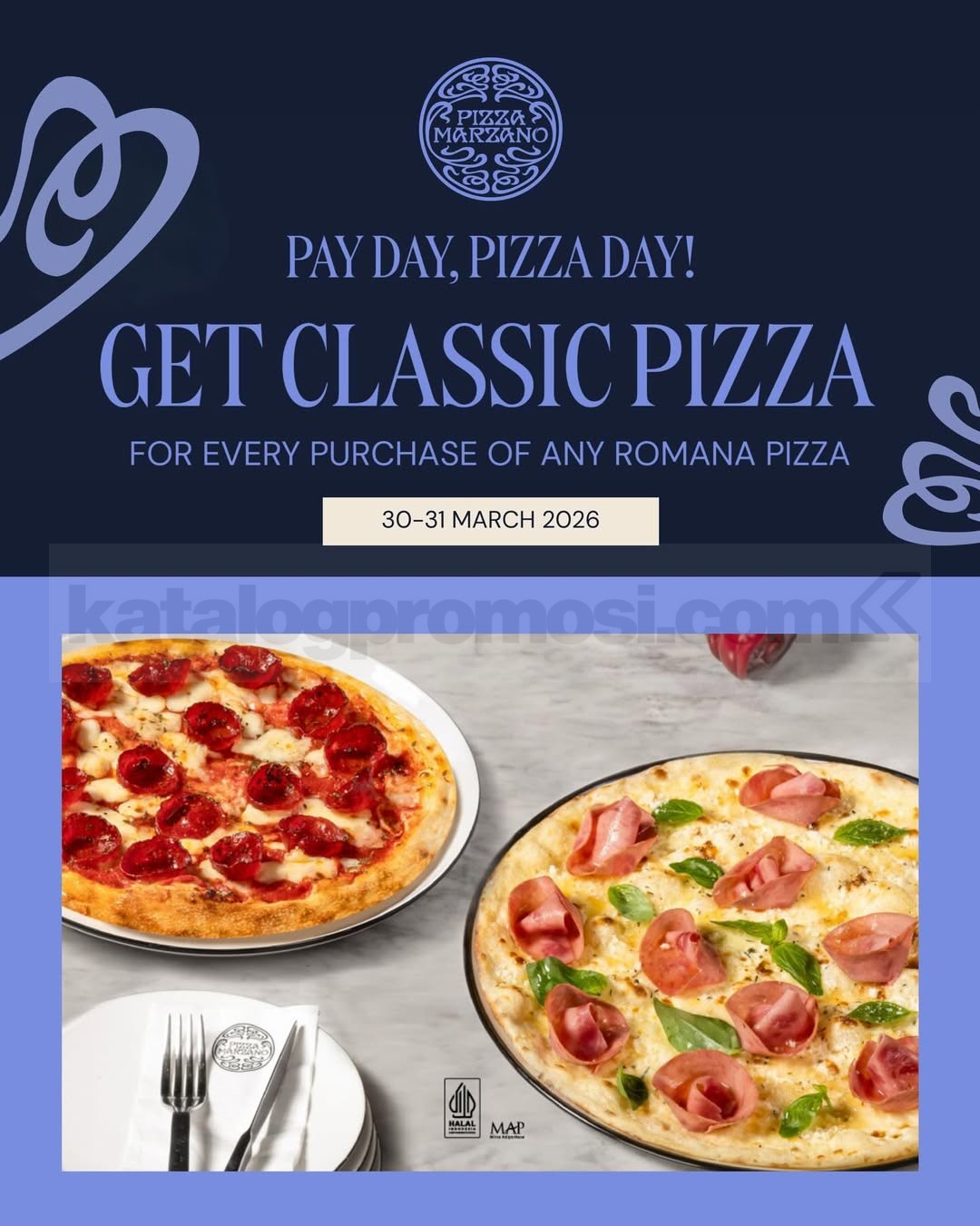 Promo Pizza Marzano Payday Buy 1 Get 1 Free Pizza Promo Pizza Marzano Payday Buy 1 Get 1 Free Pizza periode 30-31 Maret 2026