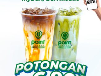 Promo Point Coffee HUT BCA 69 Diskon Rp. 6.900 periode 21 – 22 Februari 2026 pembelian 2 minuman iced QRIS myBCA
