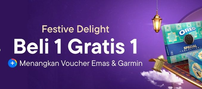 Promo Ramadan Mondelez Beli 1 Gratis 1 & Voucher Emas di Blibli Maret 2026