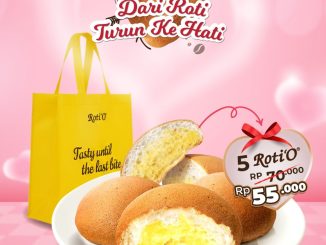 Promo Roti’O Februari 5 Roti'O + Goodie Bag Rp. 55.000 dengan paket roti hangat