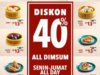 Promo Sapo Oriental Diskon 40% Semua Dimsum harga mulai Rp 12.000 dine in