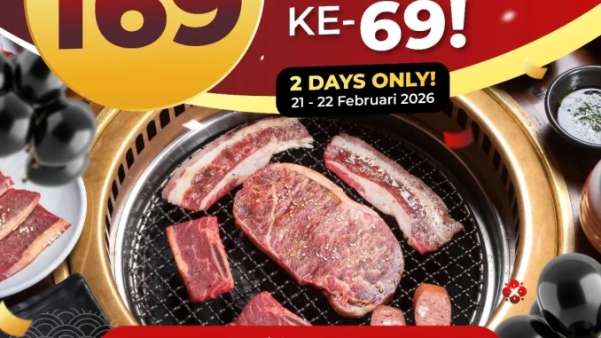 Promo Shaburi Kintan Buffet HUT BCA 69 Diskon Rp. 169.000 periode 21–22 Februari 2026 min transaksi Rp. 800.000