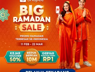 Promo Shopee Big Ramadan Sale Kejar Voucher 50% dan Gebyar Rp1 periode 11 Februari 2026 - 22 Maret 2026