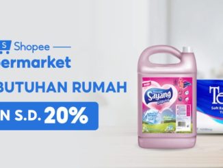 Promo Shopee Supermarket kebutuhan rumah diskon hingga 20% untuk belanja kebutuhan harian
