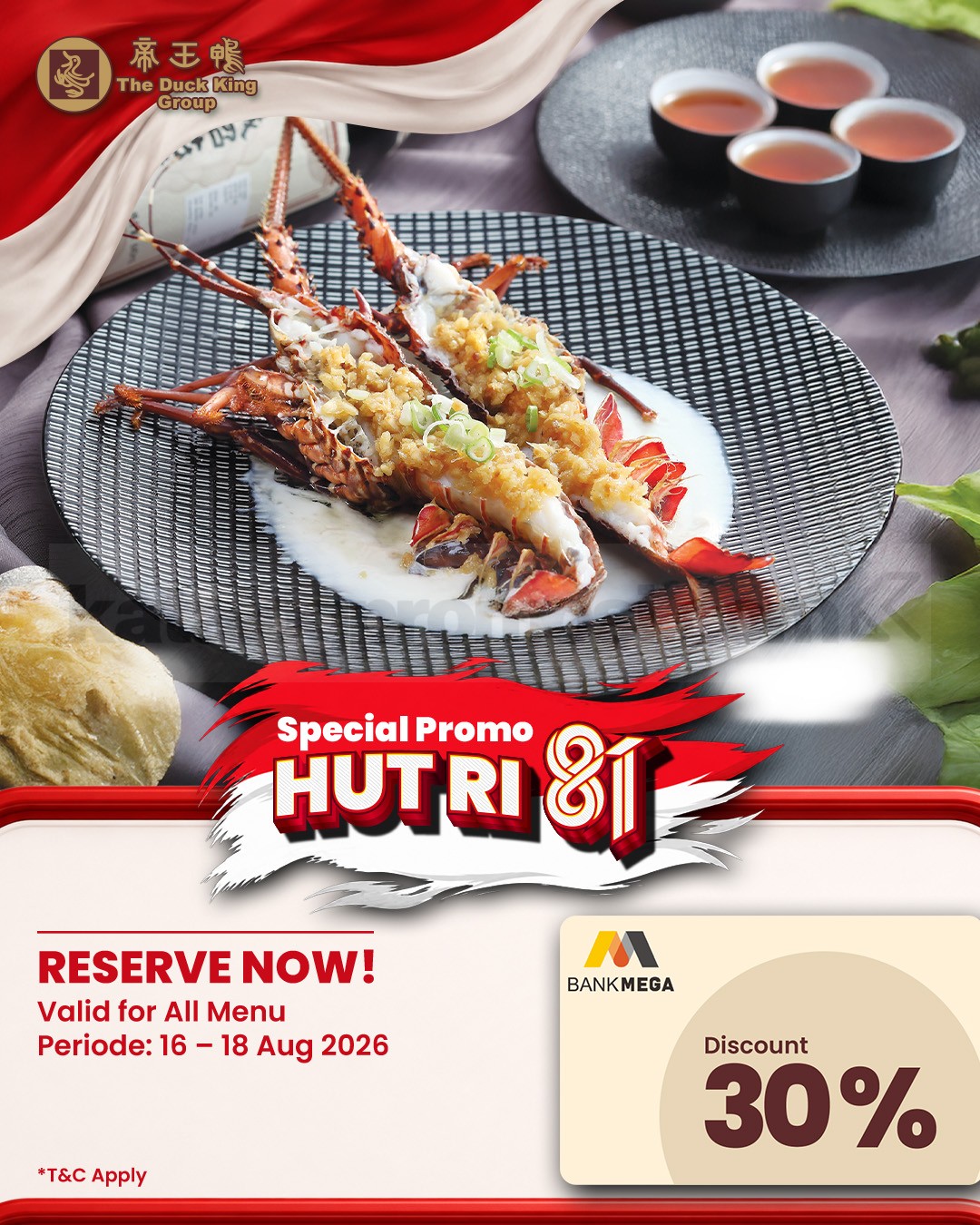 Promo The Duck King HUT RI ke-81 Diskon hingga 30% Promo The Duck King HUT RI ke-81 Diskon hingga 30% 2