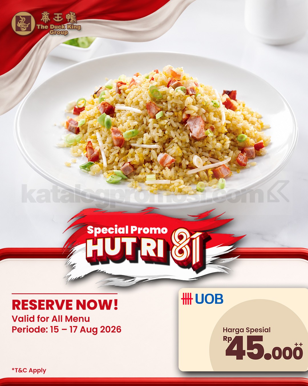 Promo The Duck King HUT RI ke-81 Diskon hingga 30% Promo The Duck King HUT RI ke-81 Diskon hingga 30% 3