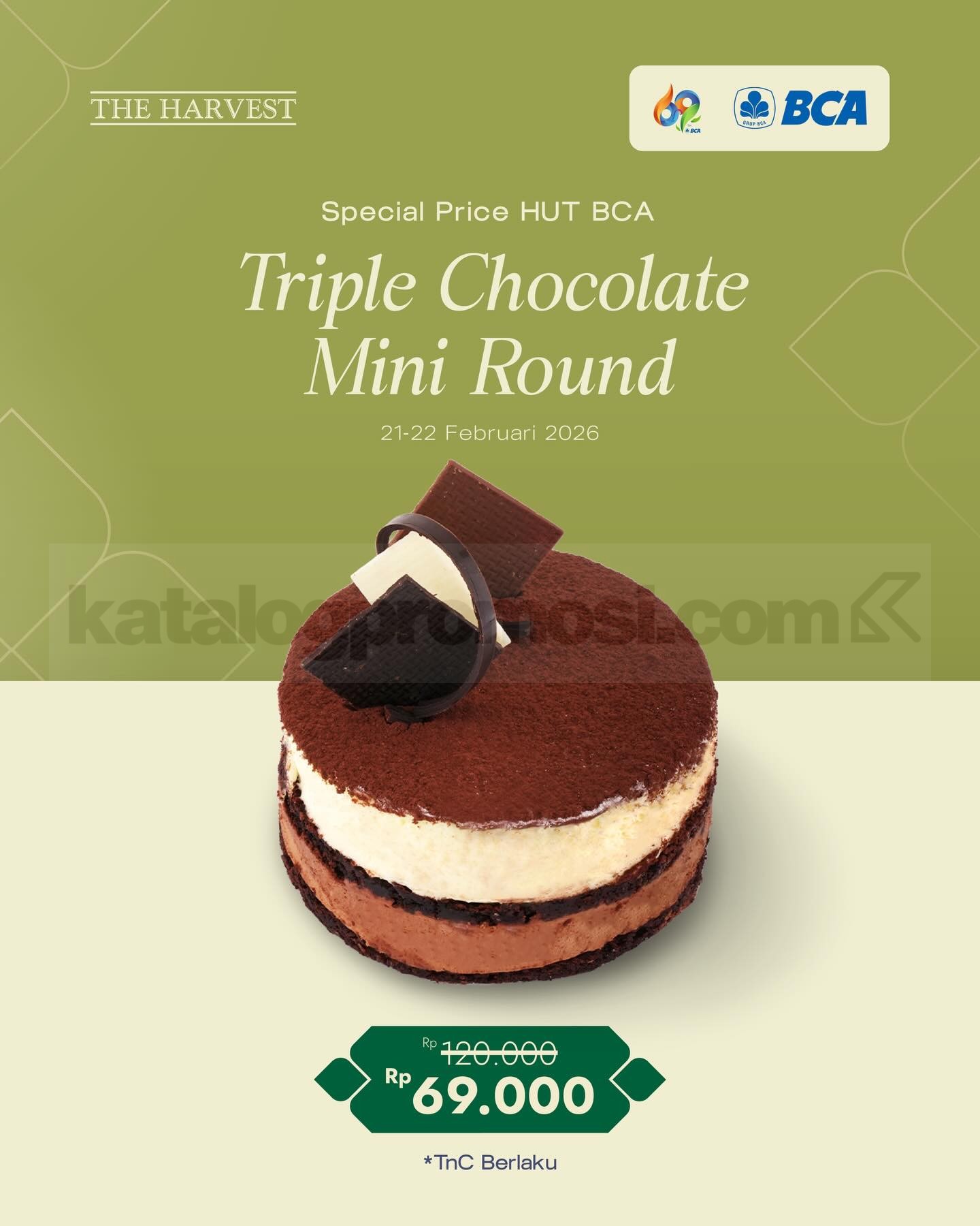 Promo The Harvest HUT BCA 69 Special Price Rp. 69.000 Promo The Harvest HUT BCA 69 Special Price Rp. 69.000 1