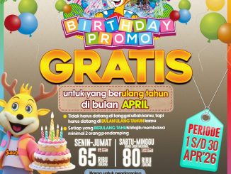 Promo The Jungle Birthday Treat Gratis Tiket Masuk untuk ulang tahun bulan April dengan syarat pendamping
