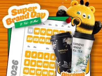 Promo Tianlala Super Brand Day Diskon 40% di GrabFood periode 21 Februari 2026 - 23 Maret 2026