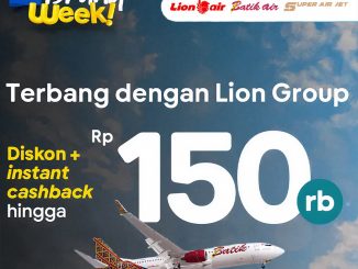 Promo tiket.com Lion Group diskon Rp. 150.000 tiket pesawat