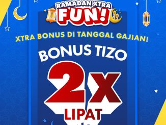 Promo Timezone Gajian Bonus Tizo 2x Lipat top up Tizo di kasir periode Februari Maret 2026