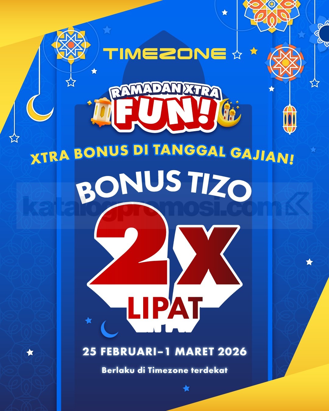Promo Timezone Gajian Bonus Tizo 2x Lipat Promo Timezone Gajian Bonus Tizo 2x Lipat top up Tizo di kasir periode Februari Maret 2026