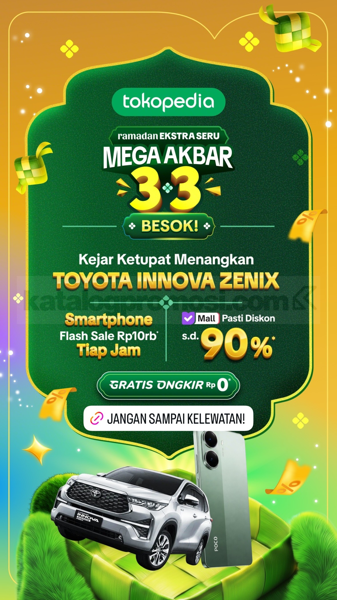 Promo Tokopedia Ramadan 3.3 Diskon hingga 90% Promo Tokopedia Ramadan 3.3 Diskon hingga 90% 1