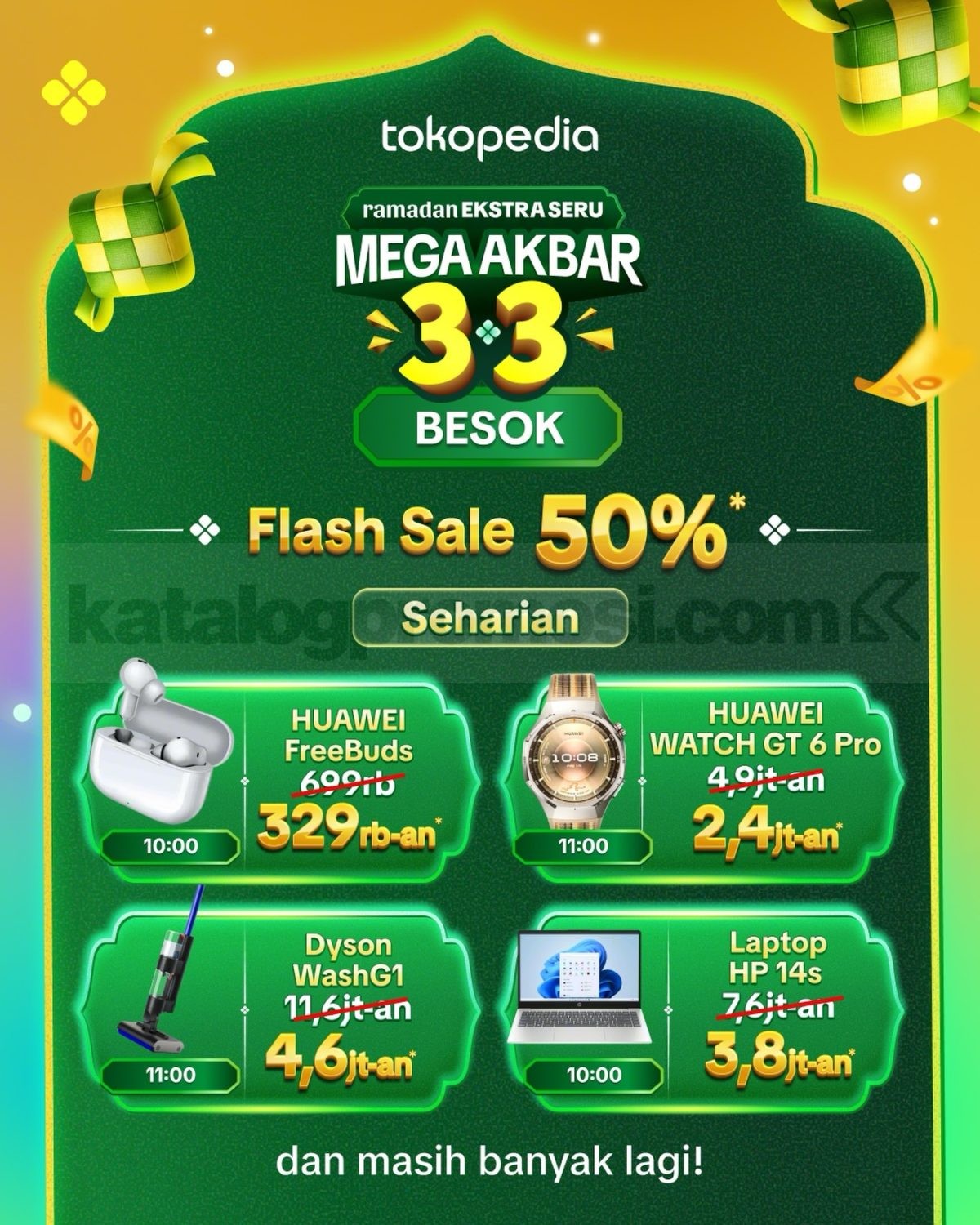 Promo Tokopedia Ramadan 3.3 Diskon hingga 90% Promo Tokopedia Ramadan 3.3 Diskon hingga 90% 2