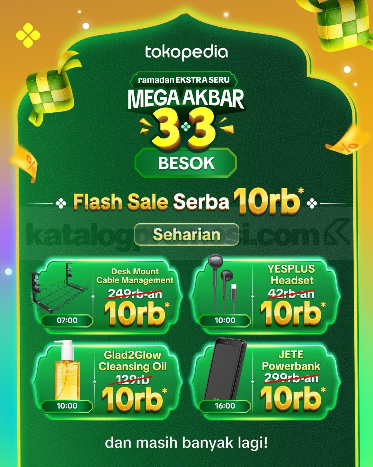 Promo Tokopedia Ramadan 3.3 Diskon hingga 90% Promo Tokopedia Ramadan 3.3 Diskon hingga 90% 3