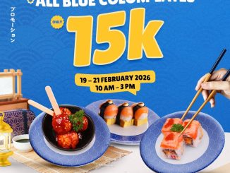 Promo Tom Sushi All Blue Colorplate Rp. 15.000 periode 19-21 Februari 2026